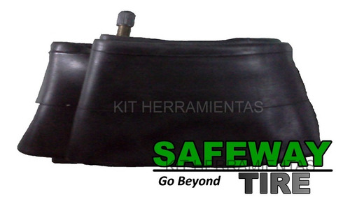 Imagen 2 de 7 de Camara Moto Rodado 300 X 14 Safeway Kit Herramientas