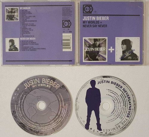 Cd Justin Beiber - My Worlds + Never Say Never