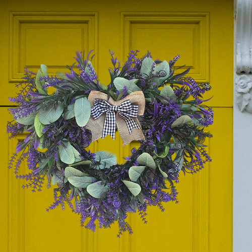 Simulación De Flores De Guirnalda Colgante De Pared De