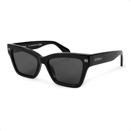 Óculos De Sol Off-white Cincinnati Armação Preto Haste Preto Lente Preto Desenho Ocean