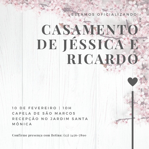 Imagem 3 de 3 de Convites De Casamento