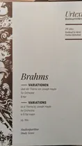 Comprar Brahms - Variaciones Haydn Op 56a