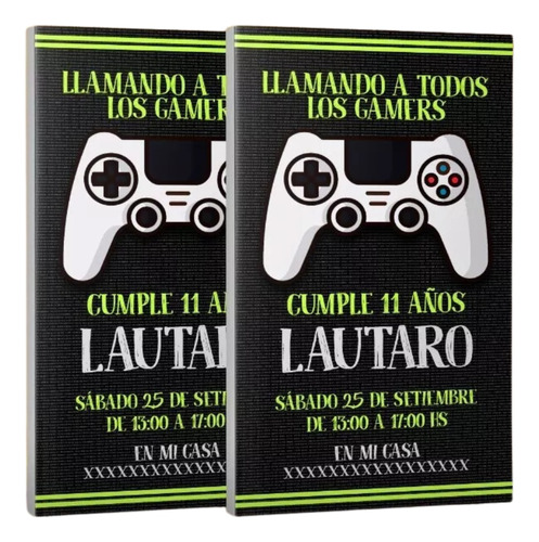 Tarjeta Cumpleaños Digital Gamer Play Station Xbox