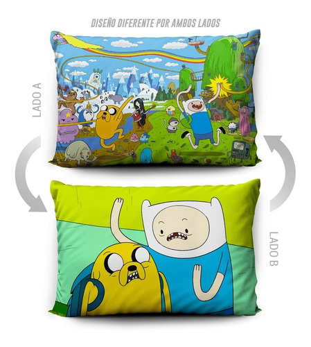 Imagen 5 de 5 de Funda De Almohada Hora De Aventura 70x45cm Vudú Love