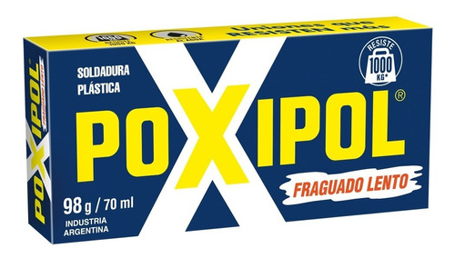Pegamento en barra Soldadura POXIPOL® FRAGUADO LENTO 98g/70ml no tóxico