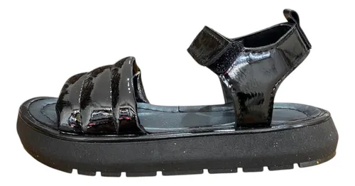 comprar Sandalias Negras De Charol De Nena Niña Kids Con Abrojo