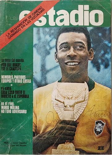 Revista Estadio N°1409 Pele El Mejor Jugador Del(ee255