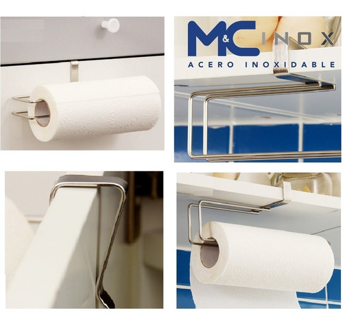 Soporte Papel Toalla De Acero Inoxidable