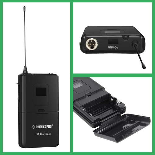 Transmissor Bodypack Sem Fio Phenyx Pro, 561,6mhz Microfone