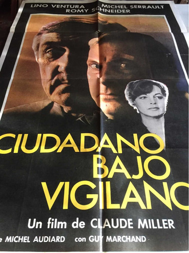 Poster Ciudadano Bajo Vigilancia Lino Ventura Romy Schneider