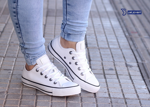 all star branco couro feminino mercado livre