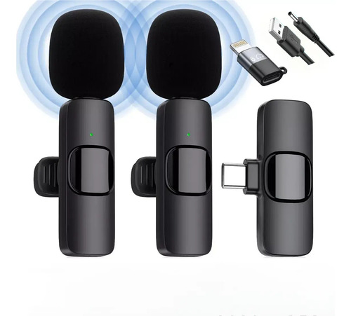 Micrãfc No De Solapa Inalámbrico Para Android/iPhone 2piezas