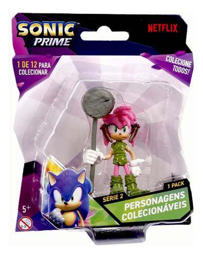 Boneco Colecionável 6,5cm Sonic Prime - Thorn Rose