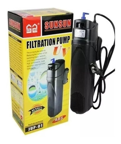 Filtro C/ Bomba Sunsun Jup-01 Uv 9w 800l/h Aquario Lago