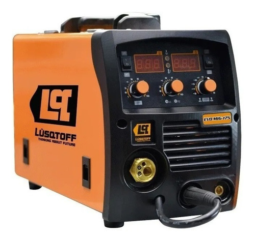 Imagen 3 de 10 de Soldadora Inverter Mig Lusqtoff Evo 175 + Mascara + Alambre