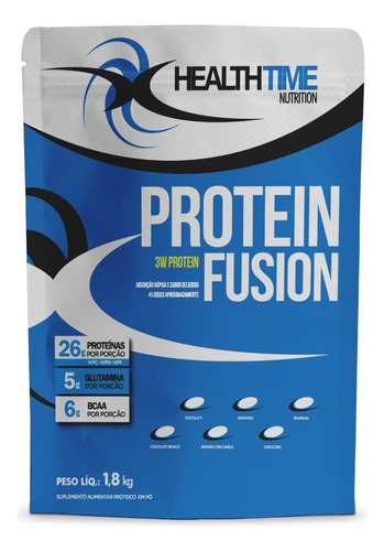 Whey Protein Fusion 3w 1,8kg Sabor Capuccino