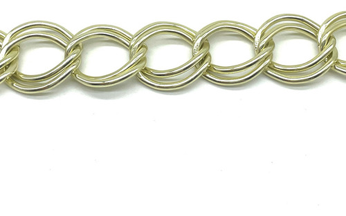 Cadena Aluminio Doble X Metro 20mm Bijou Pulsera Collar