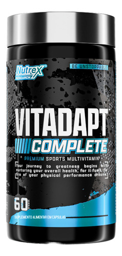 Vitadapt Multivitamínico Nutrex Research Sem Sabor 60 Cápsulas Nutrientes Essenciais