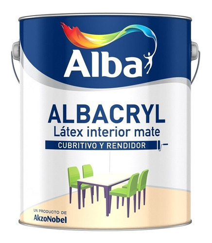 Albacryl Látex Interior Mate Alba 4lt - Imagen Pinturerías