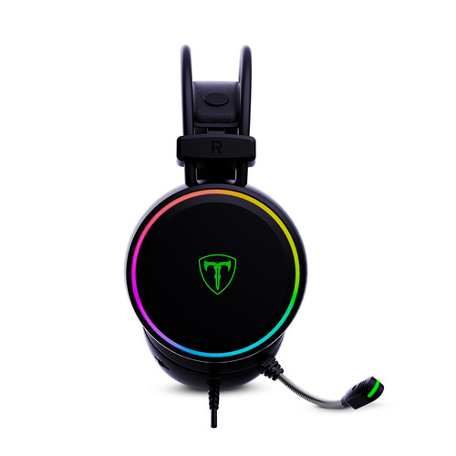 Imagen 2 de 5 de Auriculares Gamer T-dagger T-rgh304 Sona Sonido 7.1 Con Luz Rgb Negro