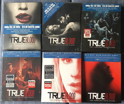 True Blood Hbo 6 Temporadas Importadas De Eua En Bluray (Usado)