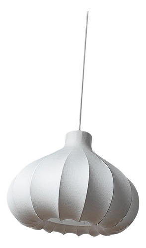 Lámpara De Techo Con Pantalla De Seda Estilo Luces Blancas