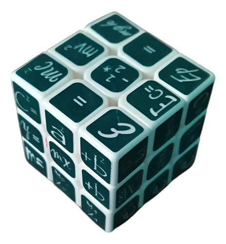 Cubo Rubik 3x3 De Fisica Y Matematicas Negro