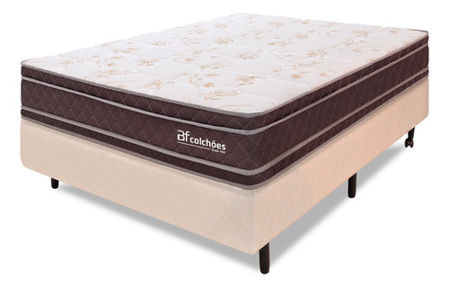 Cama Box Colchão Viuva 100% Espuma Dupla Face 128x188cm BF Colchões