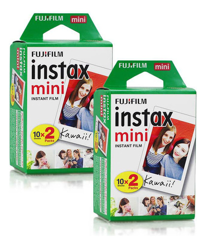 Filme Instax Mini Instantâneo Fujifilm - Kit 40 Fotos