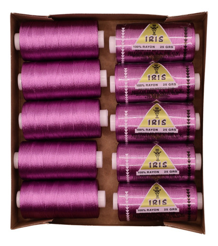 Caja Seda Amarilla Hilosiris (caja Con 10 Tubos De 25gr C/u) 993