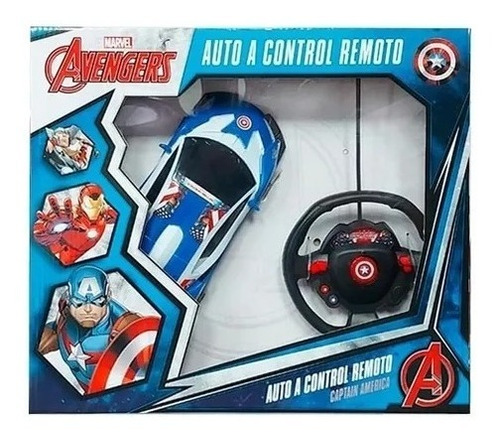 Auto Radio Control Remoto Avengers Batman Con Luz 25cm