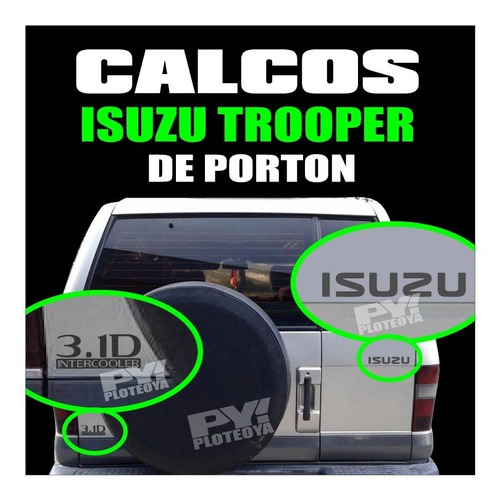 Calcos Isuzu Trooper 3.1d Intercooler De Porton - Ploteoya