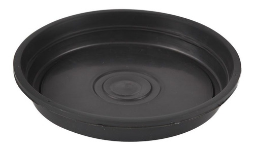 Prato Plastico Preto Para Vaso N04 24cm - Un