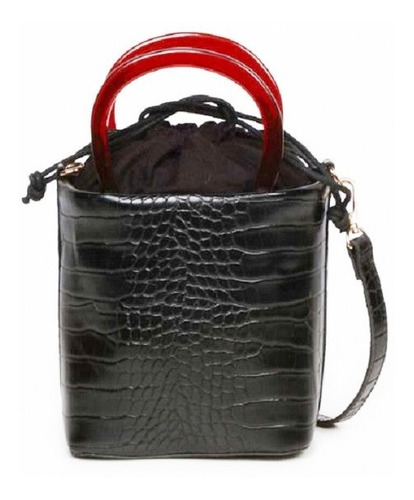 Imagen 1 de 4 de Bolsa Crossbody Mca.mango Simipiel Y Morral Asas Tipo Carey