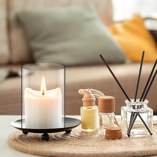 Jarrones Cilíndricos De Cristal Para Velas 2 Unids