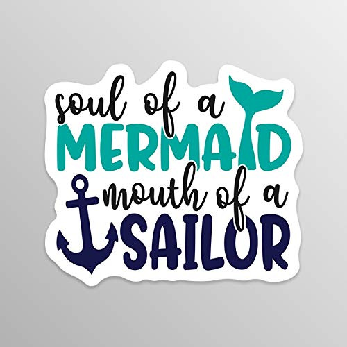 **vinilo Decorativo Soul Of Mermaid Mouth Of Sailor Cam...