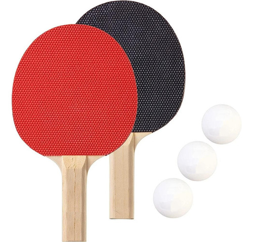 Raquetas De Ping Pong X2 Potable 3 Pelotas De Mesa