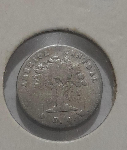 Moneda 5 Centavos 1875 Costa Rica, Buen Estado.