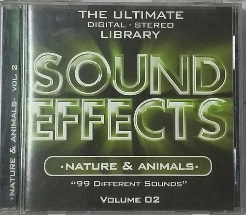 Cd Sound Efects Nature And Animals Vol 2 - Efectos De Sonido