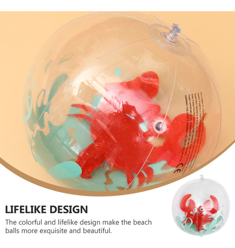 Pelotas De Playa Transparentes Con Forma De Animal, 2 Unidad