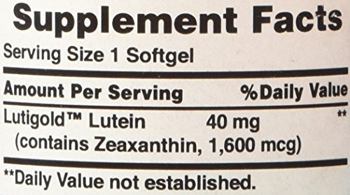 Luteina De Orgullo De Puritan 40 Mg Con Zeaxantina, 6k9il