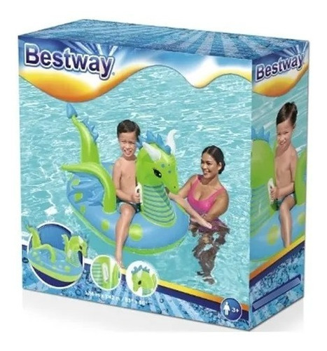 Imagen 2 de 6 de Dragon Fantasy Inflable Colchoneta Flotador Pileta Verano