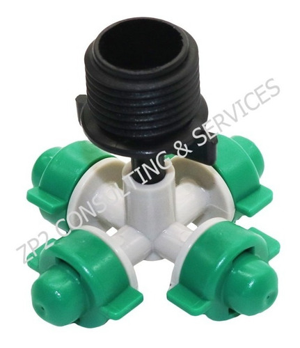 Imagen 1 de 7 de Boquilla Para Riego Nebulizador Goteo 1/2 Pvc Semilleros
