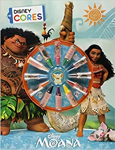 Disney Cores - Moana, De Vários Autores. Disney Cores, Vol. 1. Editorial Dcl, Capa Mole Em Português, 2017