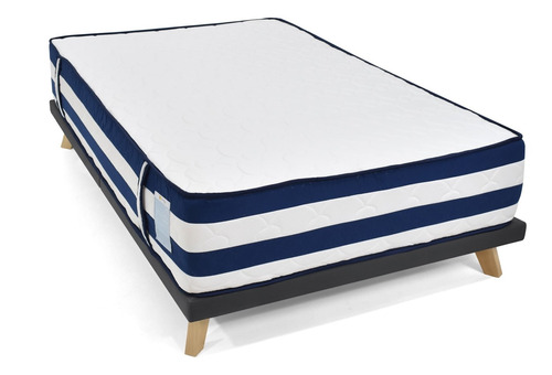 Base Cama Varna Semidoble + Colchon Viena