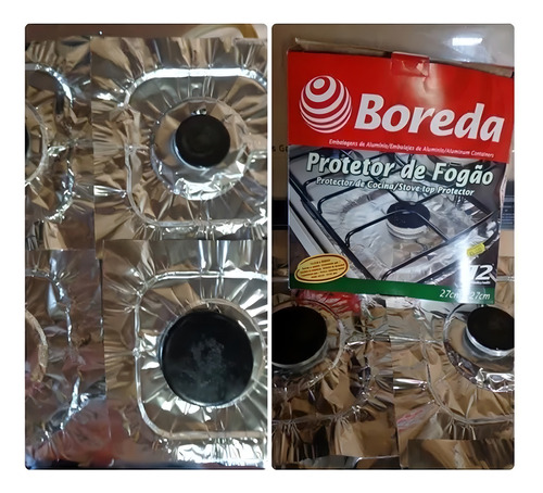 Protetor Forro Aluminio Fogão Manter Proteger Boca Fogareu