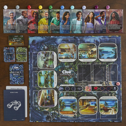 Juego De Mesa Hasbro Clue Conspiracy Adults Teens 14+ Years