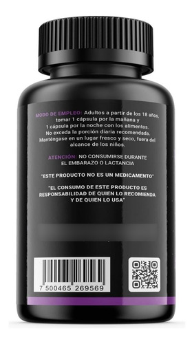 Citrato De Magnesio + Ashwagandha - U Healti 60 Cápsulas Sin Sabor