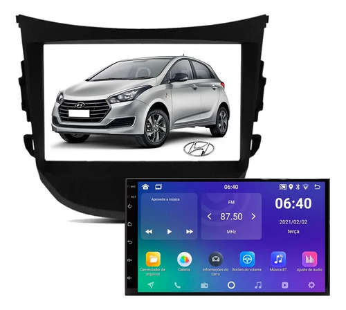 Central Multimidia Hyundai Hb20 Android Bluetooth 2012 2019