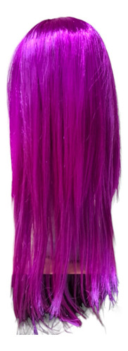 Peluca Pelo Largo Cotillón- Cienfuegos Color Violeta